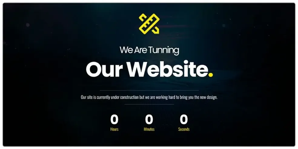 Under Maintenance Banner